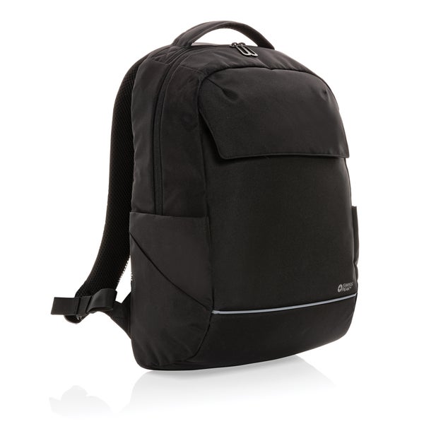 Swiss Peak Brooke AWARE&trade; RPET 15.6" tietokonereppu, musta